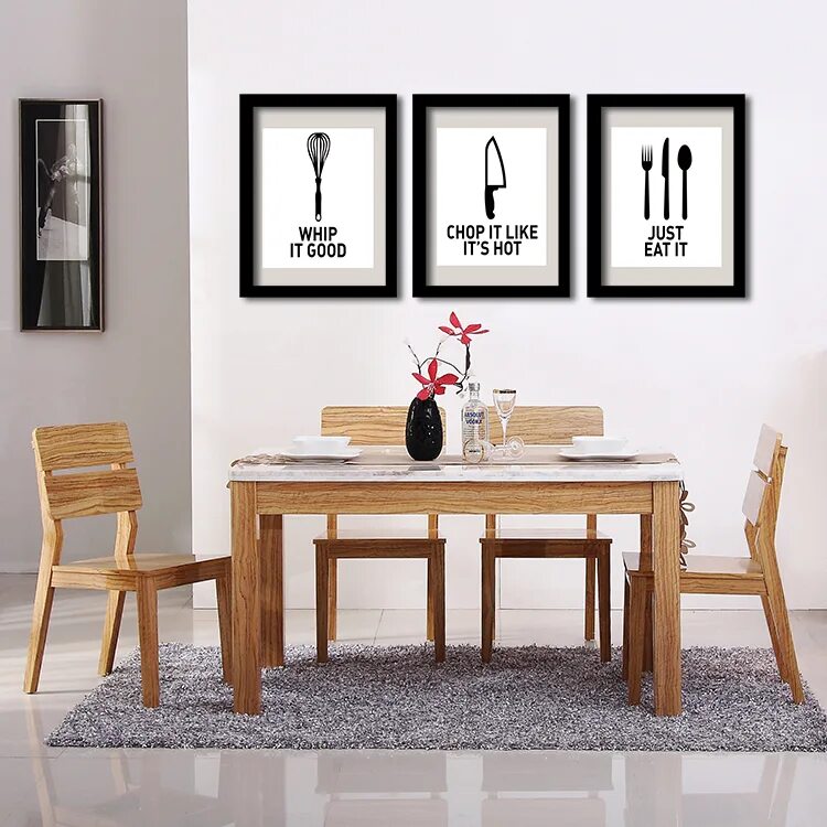 Постеры на стену для интерьера кухни P32 eat well wall art print poster for kitchen decor decorative wall picture hom