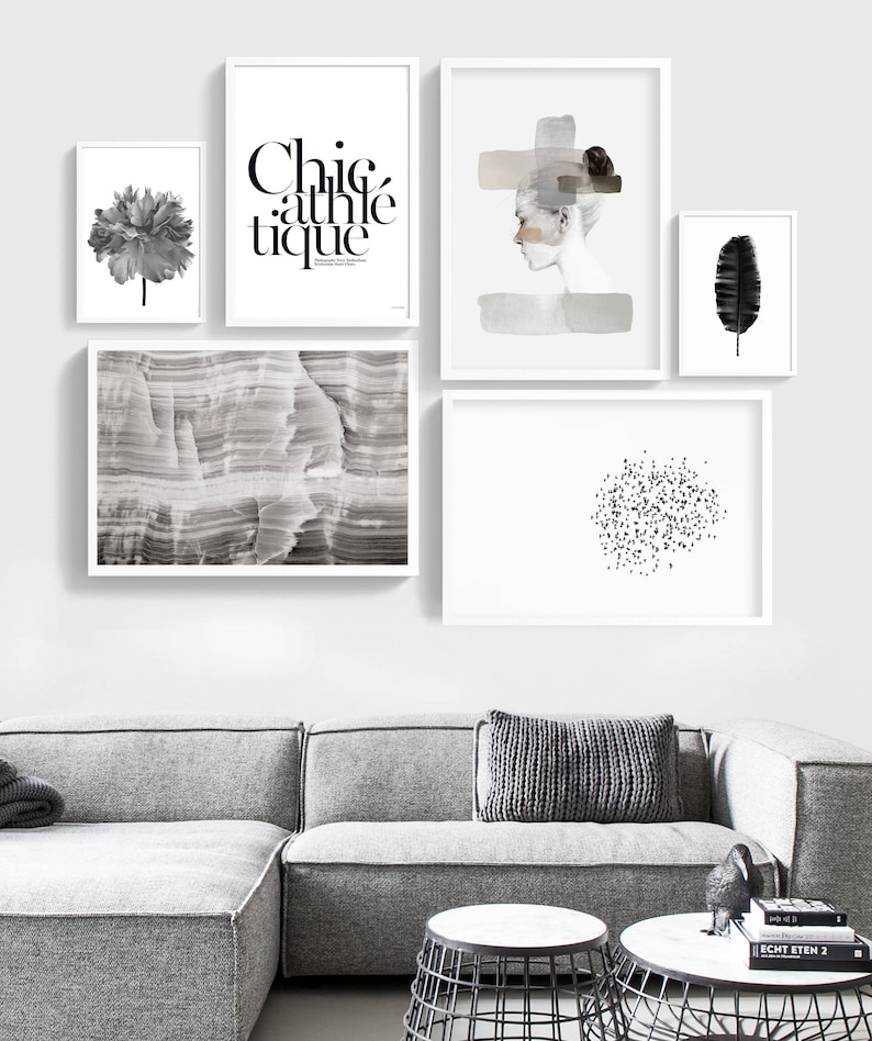 Постеры на стену для интерьера распечатать бесплатно Woman art print living room art female print Abstract Wall Etsy