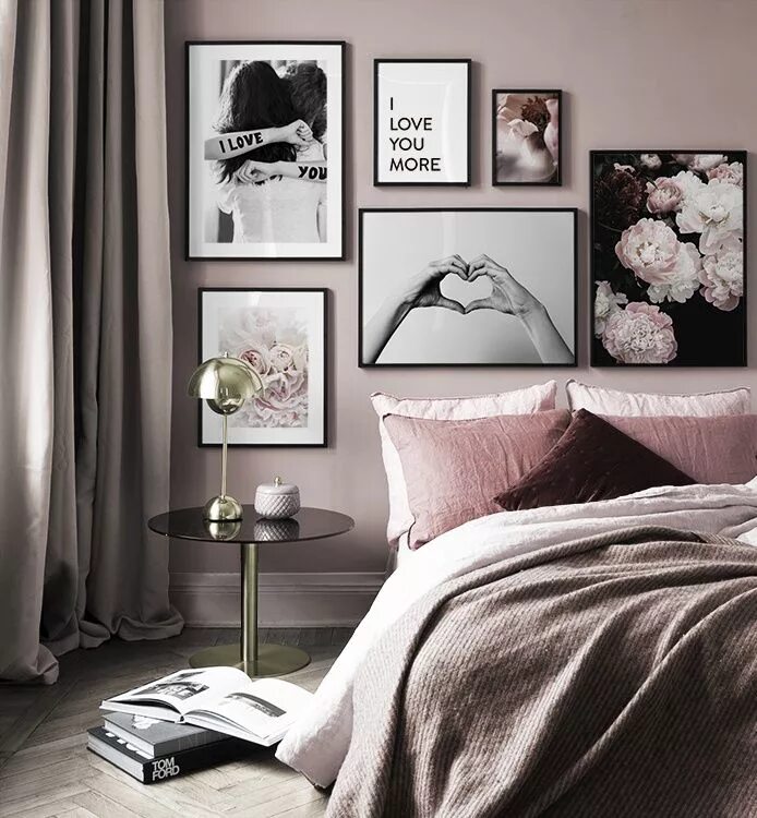 Постеры на стену для интерьера в спальню Bedroom inspiration Posters and art prints in picture walls and collages Gallery