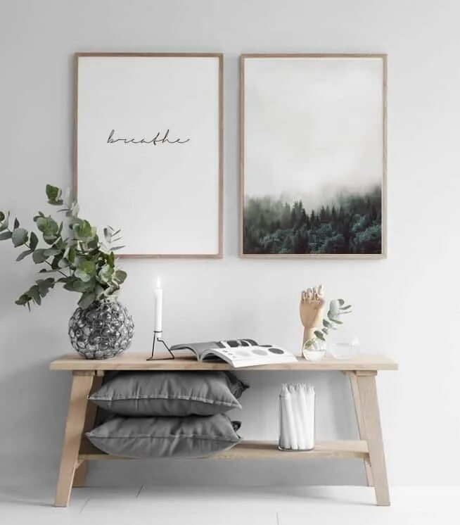 Постеры в интерьере прихожей Breathe, Poster Style de décoration intérieure, Design intérieur scandinave, Idé