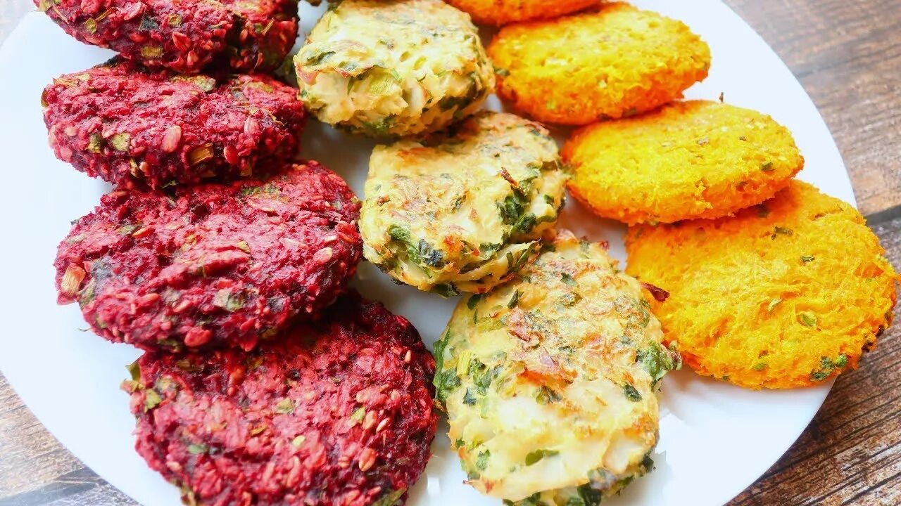 Постные блюда фото простые и вкусные ТРИ РЕЦЕПТА ОВОЩНЫХ КОТЛЕТ капустные, свекольные и морковные котлеты / проверка 