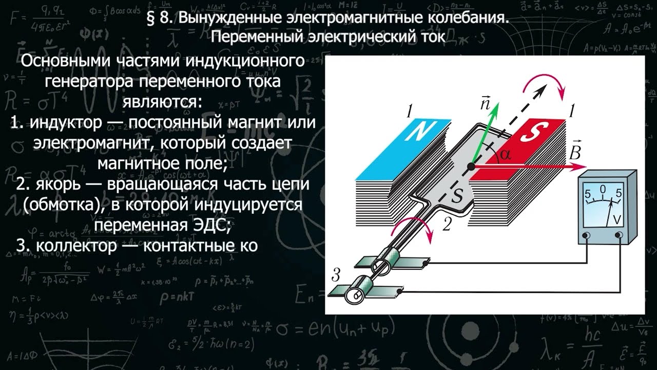 Постоянный переменный электрический ток электрические схемы 138 8 Вынужденные электромагнитные колебания. Переменный электрический ток. - Yo