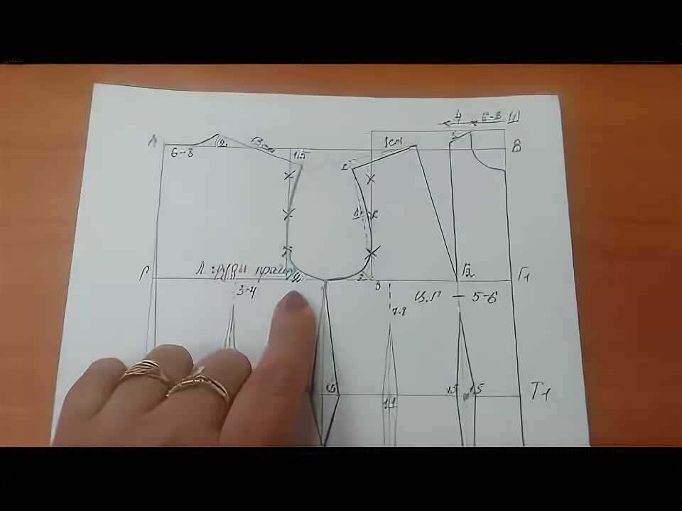 Построение базовой выкройки 10 мерок бесплатно Построение чертежа платья . Урок № 27 - YouTube Выкройки, Шитье, Раскрой