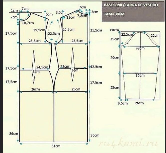 Построение базовой выкройки платья Pin en Dikiş en 2024 Patrones de costura de camisa, Patrones de costura, Patrone