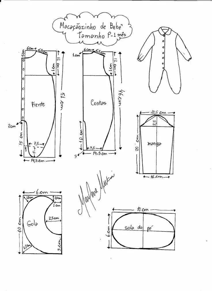 Построение детской выкройки moldes roupas de bebe em soft ile ilgili görsel sonucu Kids clothes patterns, Ja