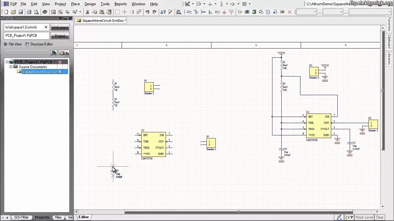 Построение электросхемы Altium Designer Tutorial: Schematic capture and PCB layout (1of2) - YouTube