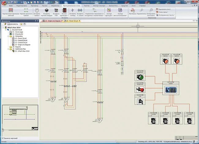 Построение электросхемы SolidWorks 2014: что нового?