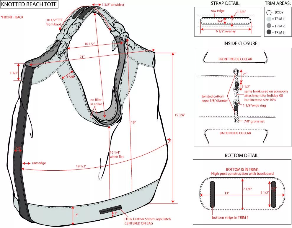 Построение выкроек из кожи leahslookbook - Illustrations Sewing bag, Handbag patterns, Bag pattern