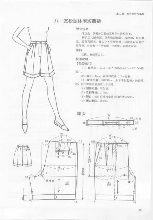 Построение выкройка шорты женские Pin de Л Ховрах em брюки Modelagem de vestidos, Como fazer short, Padrões de mod