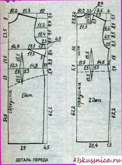 Построение выкройки 54 размера женской ♥ 1.Р-р 54.Платье. Fashion sewing tutorials, Fashion sewing pattern, Dress sewin