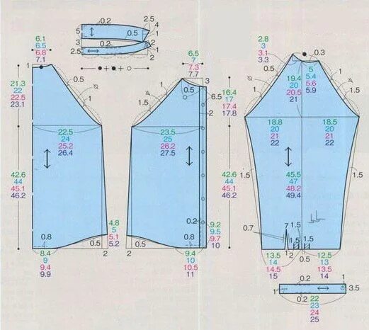 Построение выкройки блузки с рукавом реглан шитье-платья ,халаты,туники Записи в рубрике шитье-платья ,халаты,туники Дневник