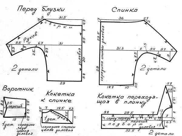 Построение выкройки блузки с цельнокроеным рукавом Пин от пользователя Елена Шакарян на доске Выкройки Выкройки, Ретро, Выкройки же