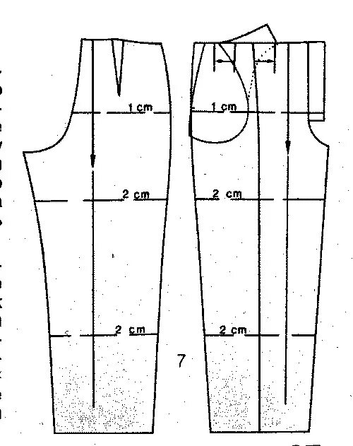 Построение выкройки брюк мальчиков Корректировка выкройки брюк изделия Миледи