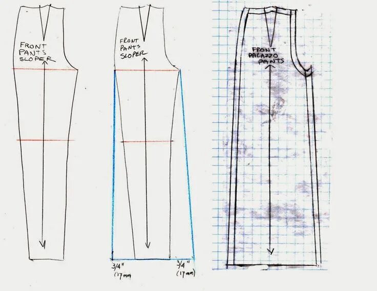 Построение выкройки брюк палаццо для женщин Fashion Doll Stylist Pants pattern free, Pants sewing pattern, Fashion dolls