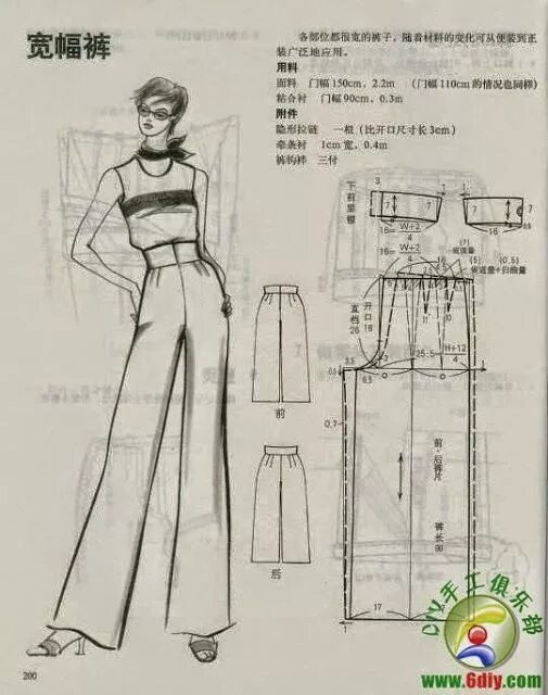 Построение выкройки брюк палаццо для женщин modelist kitapları: PANTS ( method of pattern making) Pants sewing pattern, Pant