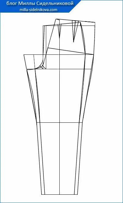Построение выкройки брюк женских ирина паукште Основа женских брюк. Выкройка основы женских брюк. Построение. Чертёж Блог Миллы