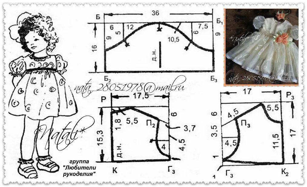 Построение выкройки детского платья kleita Детские выкройки одежды, Выкройки детской одежды и Наряды для девочек