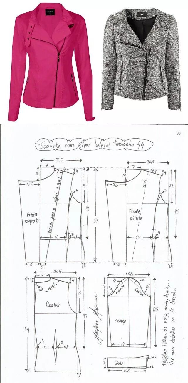 Построение выкройки куртки женского turkrazzi.com Выкройка куртки, Узоры пальто, Куртка