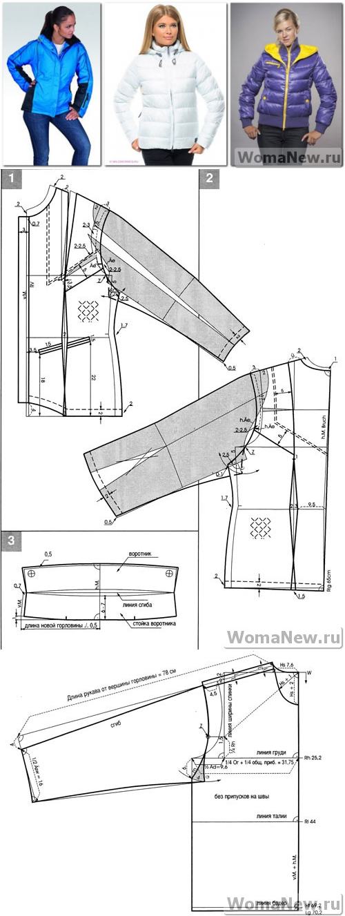 Построение выкройки куртки женского Шитье. Выкройки. Пошив модной одежды, Выкройка куртки, Куртка