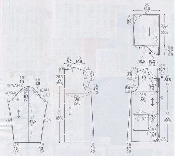 Построение выкройки куртки женской с капюшоном Шитье простые выкройки простые вещи Moldes, Regla