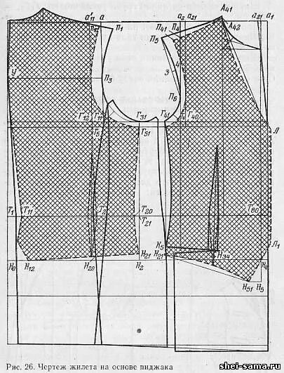 Построение выкройки мужского жилета классического для Мужчин Записи в рубрике для Мужчин Личные заметки : LiveInternet - Российски