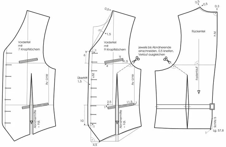 Построение выкройки мужского жилета классического Trachtenjacke für Männer konstruieren " M.Müller & Sohn Mens vest fashion, Men's