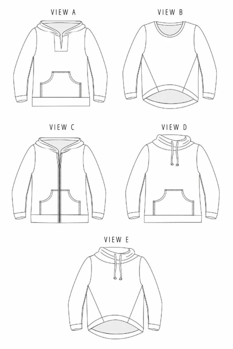 Построение выкройки мужской толстовки или свитшот Hoodie Sewing Pattern Halifax Hoodie Sewing Pattern Hey June Sewing Pinterest - 