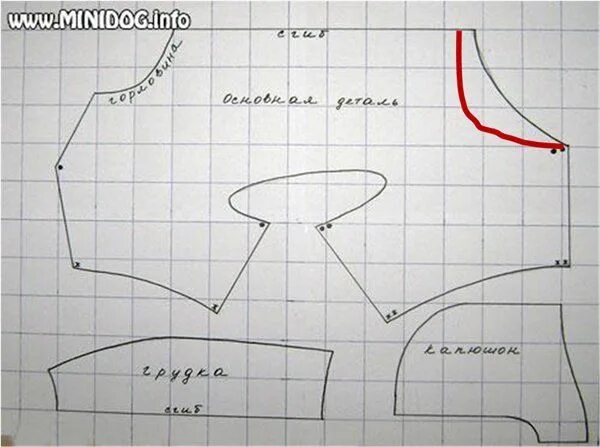 Построение выкройки одежды для собак средних пород Выкройки одежды для собак - Страница 15 - Форум НАШИ ЙОРКИ И ИХ ДРУЗЬЯ Выкройки,