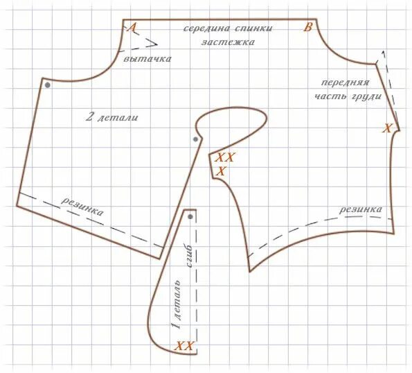Построение выкройки основы одежды для собак Одежда - о собаках: китайских хохлатых, бульдогах, чау-чау, терьерах и т.д. и не
