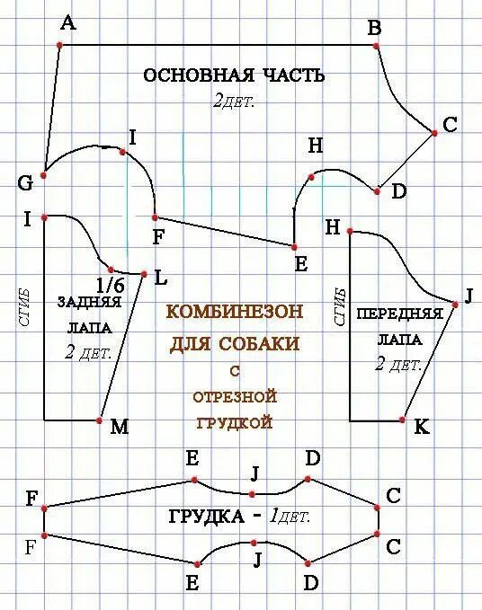 Построение выкройки основы одежды для собак Одежда для собак, Одежда для маленьких собак, Выкройка комбинезона