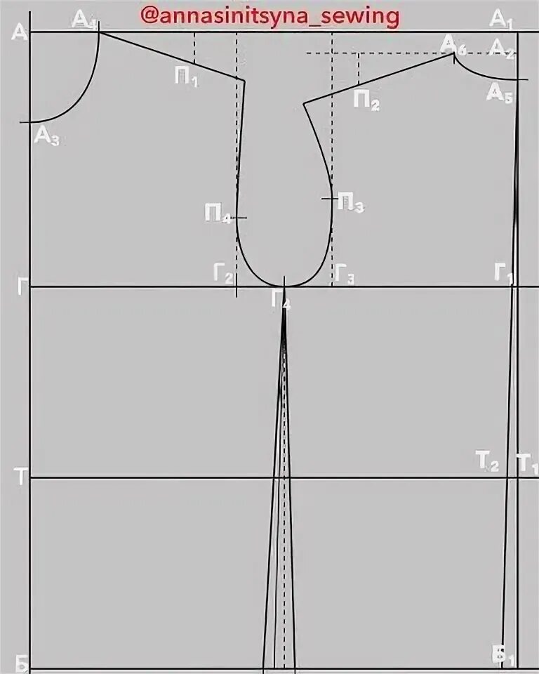 Построение выкройки платья без рукавов Фотография Line chart, Chart, Diagram