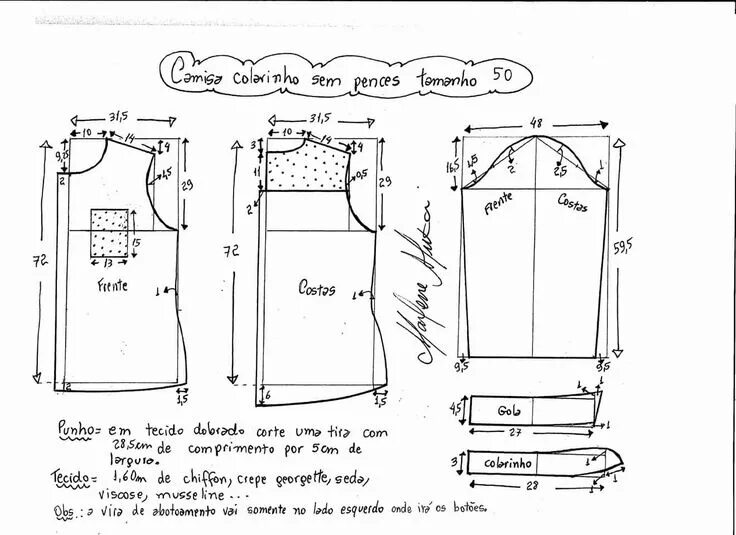 Построение выкройки платья рубашки Pin on Blusas Girls clothes patterns, T shirt sewing pattern, Shorts pattern sew