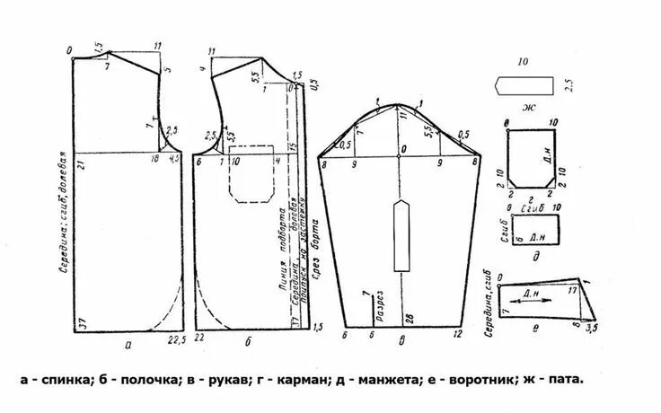 Построение выкройки платья рубашки camisa niño manga larga,cuello y bosillos Модели рубашки, Уроки шитья, Выкройки