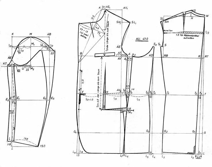 Построение выкройки пуховика мужского tailleur patterns - Pesquisa Google Shirt sewing pattern, Jacket pattern, T shir