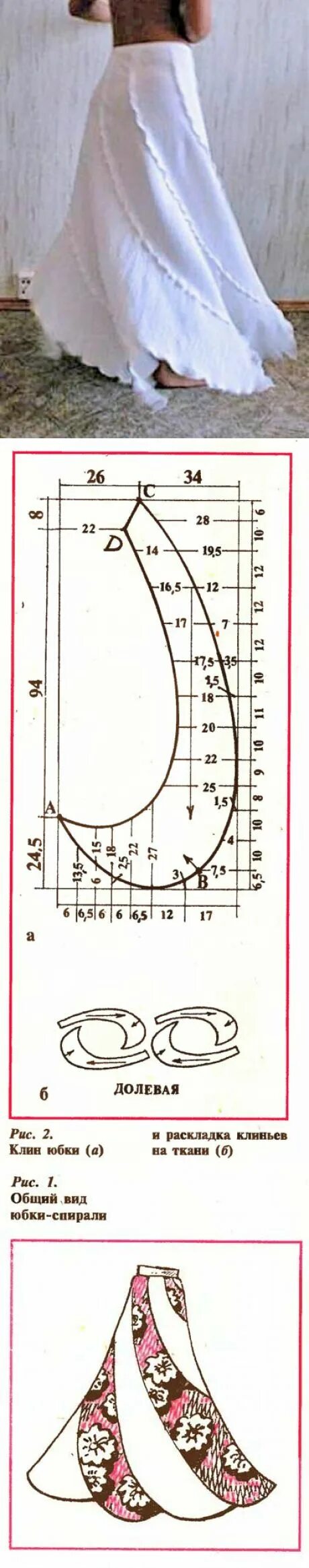 Построение выкройки юбки спираль Шьём сами в 2023 г Образец моды, Техники шитья, Схема для шитья юбки