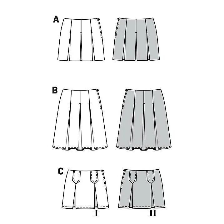 Построение выкройки юбки в складку Выкройки юбок