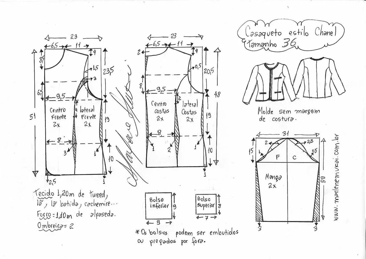 Построение выкройки жакета женского Дама - выкройки и МК по шитью. Запись со стены. Costura, Fashion clothes women, 