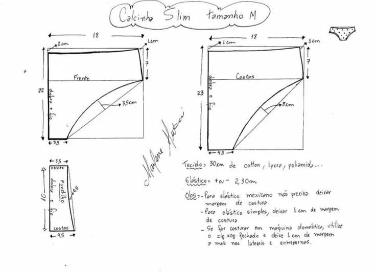 Построение выкройки женских трусов Пин от пользователя Majo Ledesma на доске costura/moldes Выкройки, Женская выкро