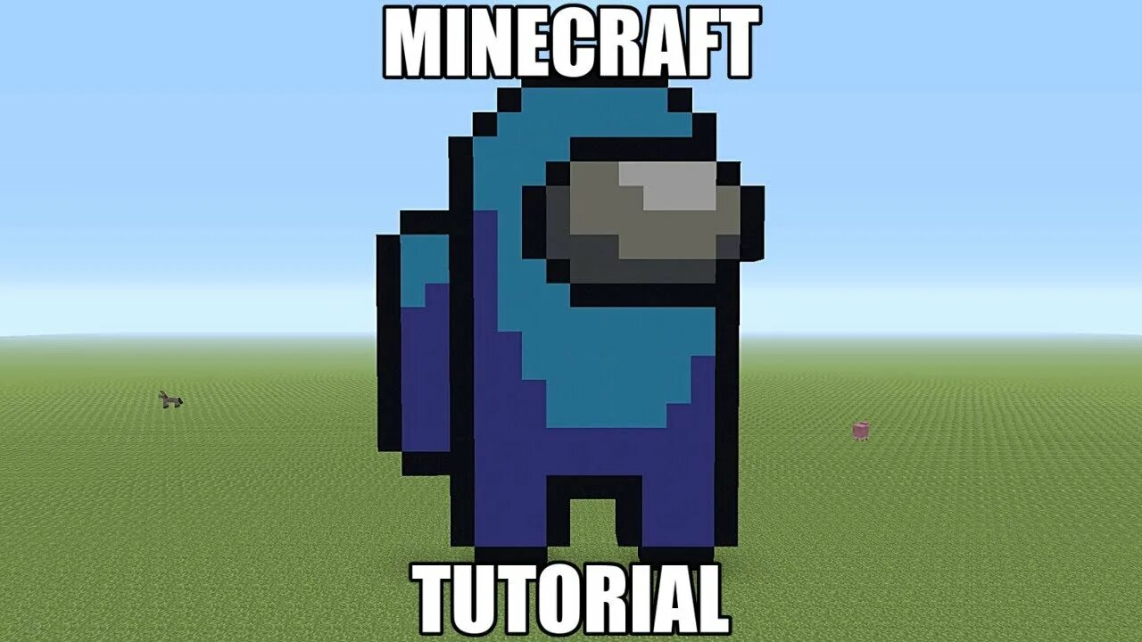 Построить арт в майнкрафт по фото Minecraft Pixel Art Tutorial - Among Us - YouTube