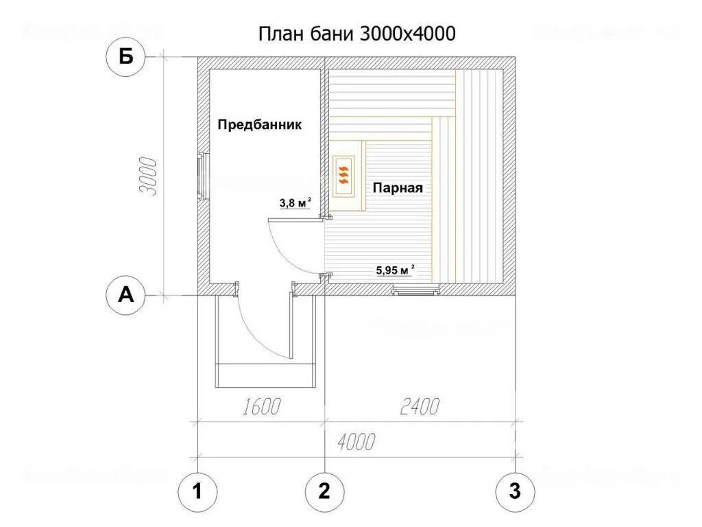 Построить баню чертеж Как рассчитать каркасную баню 4*4 метра + фото и чертежи