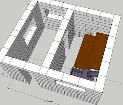 Построить баню своими руками из пеноблоков планировки Проект бани из пеноблоков - Фото и чертежи планировки Дом, Планировки, Домики