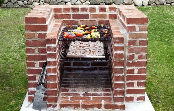 Построить барбекю на даче своими руками Grill selber bauen - DIY Projekte mit Naturstein oder Ziegeln für den Garten Gri