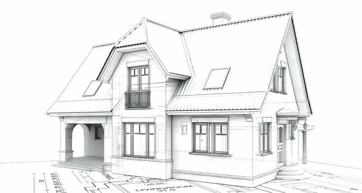 Построить чертеж дома онлайн Картинки по запросу sketchup Dream house drawing, House design drawing, Drawing 