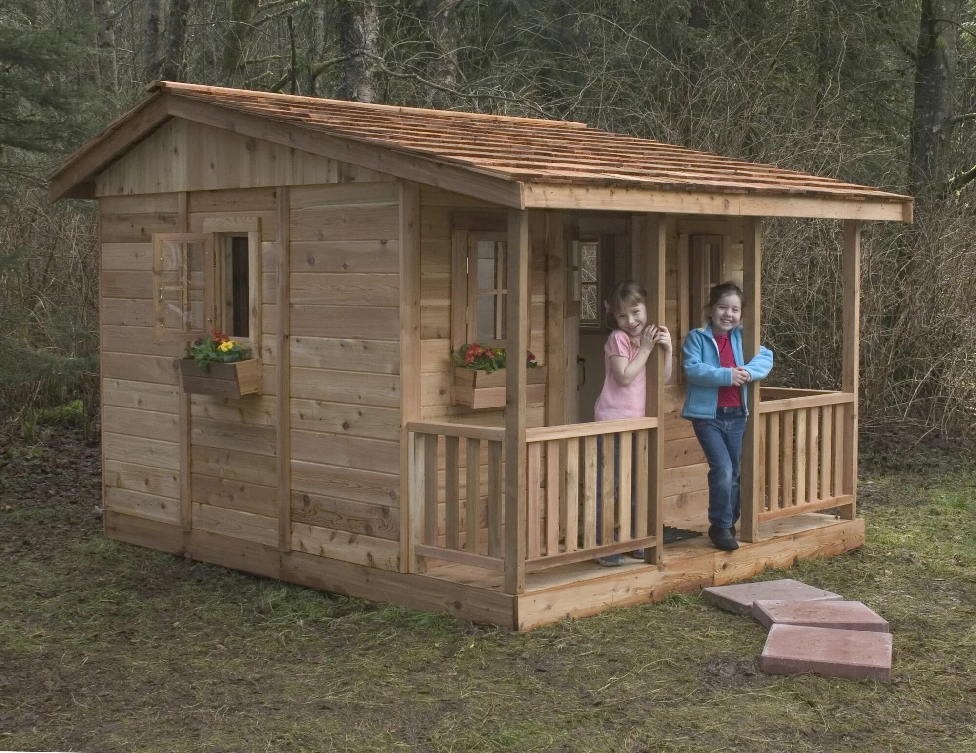 Построить дачу своими руками дешево 7 ft. W x 9 ft. D Cozy Cabin Luxury Playhouse Luxury playhouses, Build a playhou