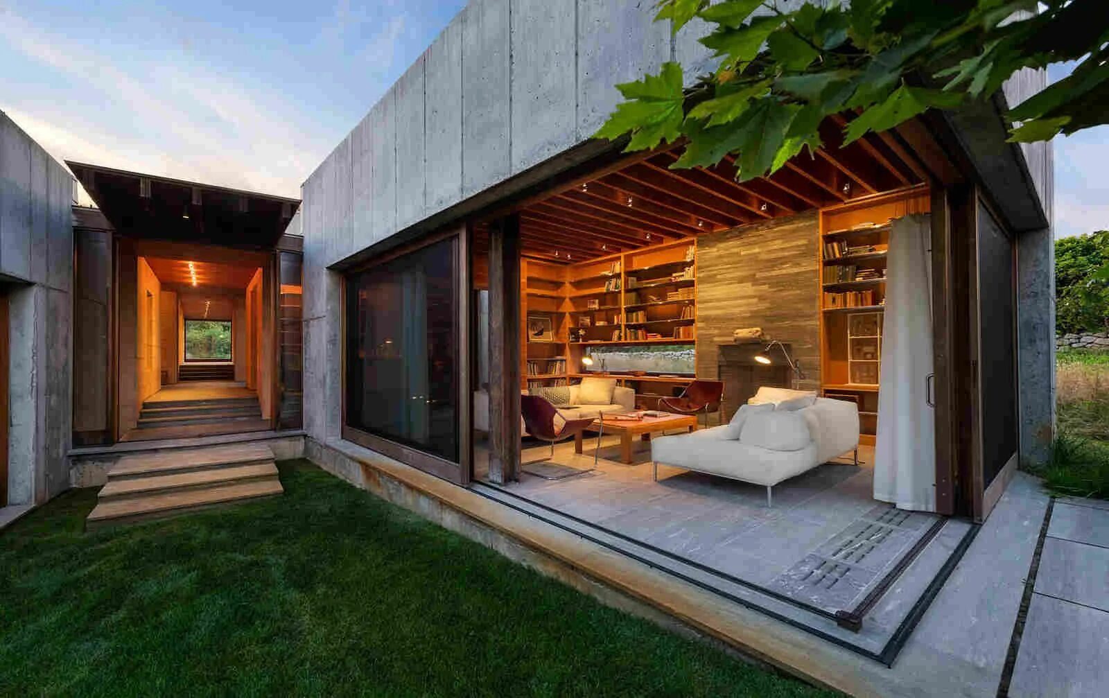 Построить дом дизайн Модульный дом из бетонных блоков - HQROOM House architecture design, Concrete ho