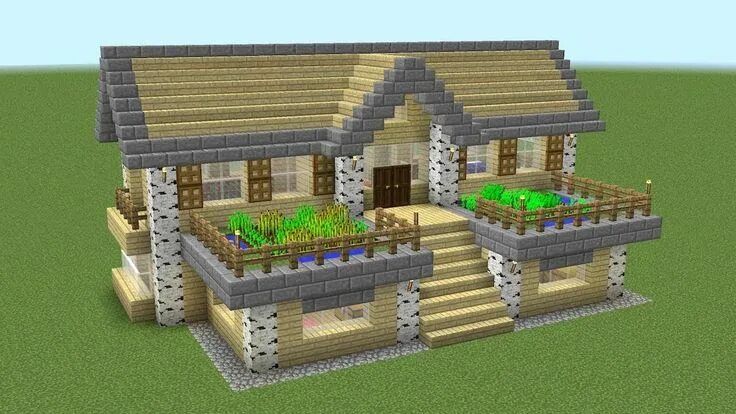 Построить дом в майнкрафте чертежи Pin on Games Easy minecraft houses, Minecraft houses, Minecraft house tutorials