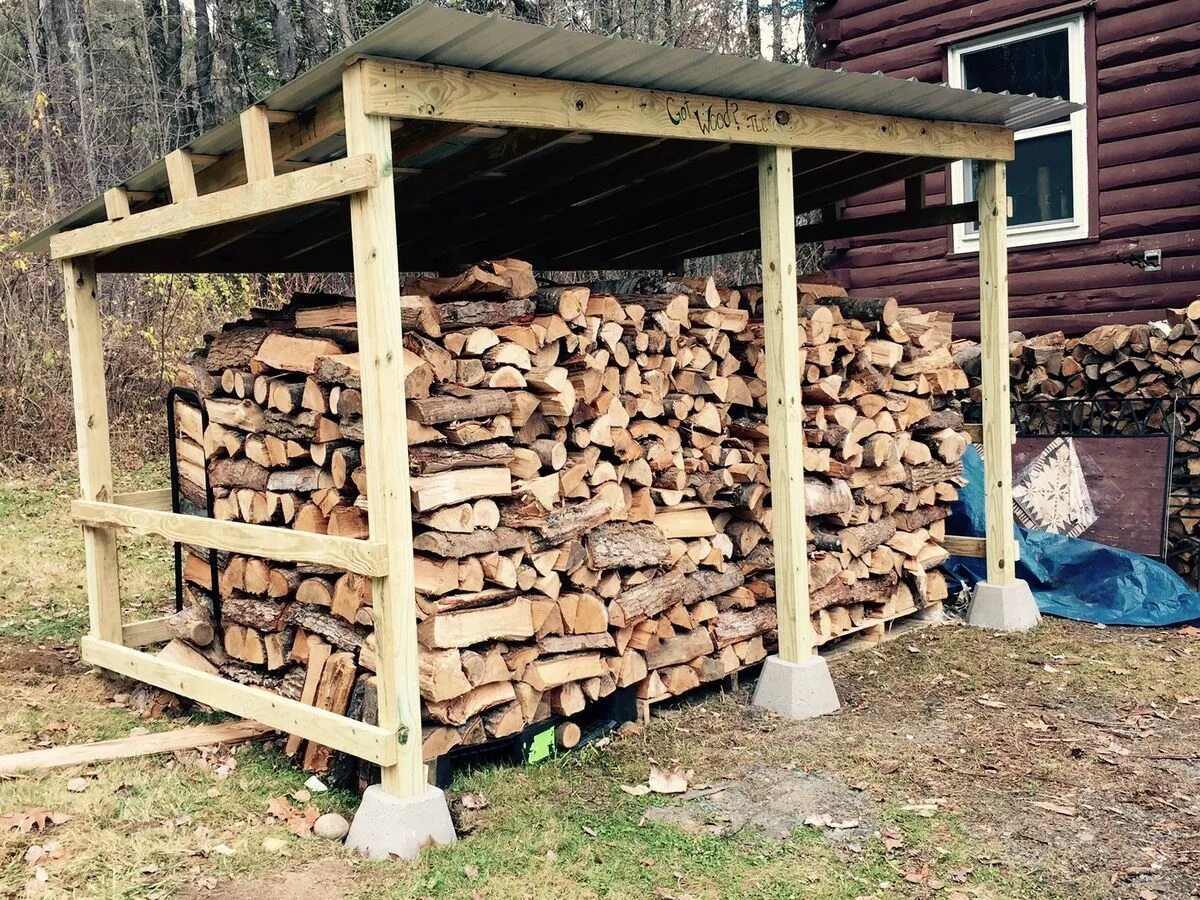 Построить дровник своими руками на даче Firewood Shed Firewood shed, Backyard sheds, Wood shed