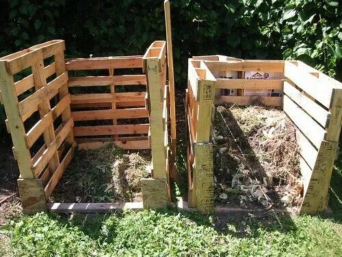 Построить компостную яму на даче своими руками Compost bins made from pallets Garden compost, Urban garden, Compost