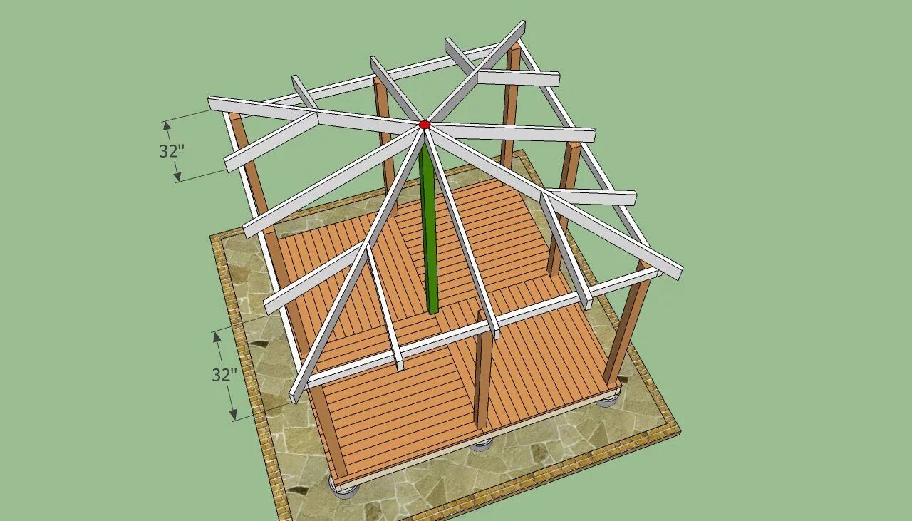 Построить крышу беседки своими руками Diy gazebo plans HowToSpecialist - How to Build, Step by Step DIY Plans Gazebo r