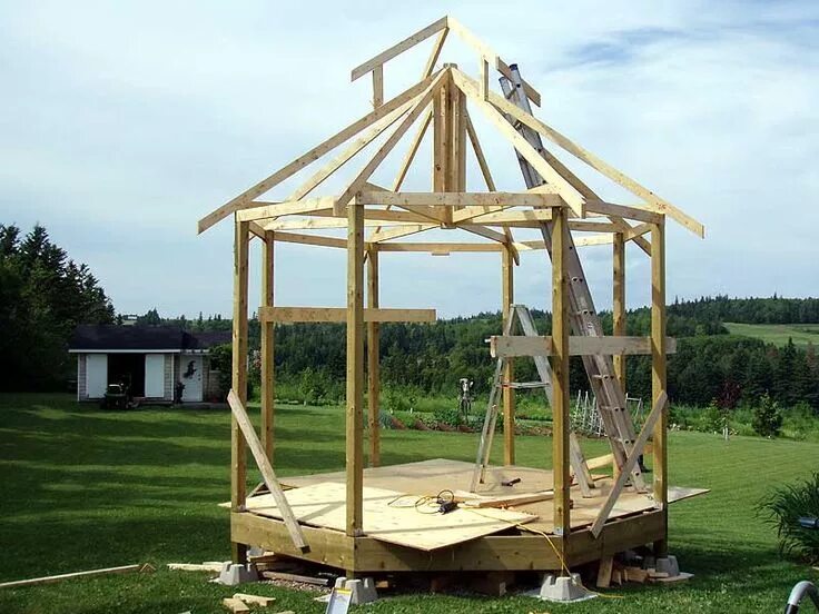 Построить крышу беседки своими руками Gazebo Roofs The Witch's Island: Gazebo Roof Update Gazebo roof, Wooden gazebo, 